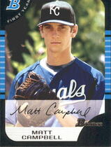 2005 Bowman Base Set #177 Matt Campbell