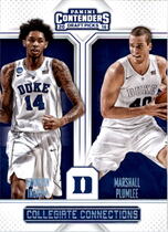 2016 Panini Contenders Draft Picks Collegiate Connections #15 Brandon Ingram|Marshall Plumlee
