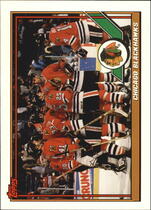 1991 Topps Base Set #430 Blackhawks Team