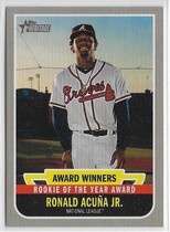 2019 Topps Heritage High Number Award Winners #AW-6 Ronald Acuna Jr.