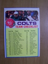 1973 Topps Team Checklists #14 Colts