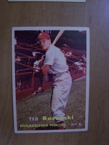 1957 Topps Base Set #27 Ted Kazanski