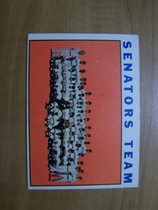 1964 Topps Base Set #343 Senators Team