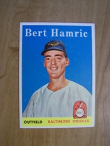 1958 Topps Base Set #336 Bert Hamric