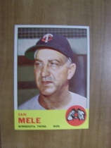 1963 Topps Base Set #531 Sam Mele