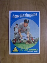 1959 Topps Base Set #491 Don Blasingame