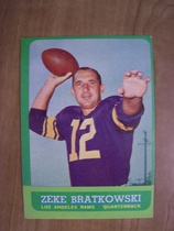 1963 Topps Base Set #38 Zeke Bratkowski