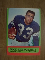 1963 Topps Base Set #27 Nick Pietrosante