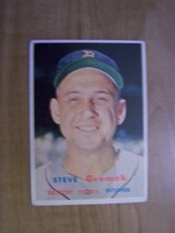 1957 Topps Base Set #258 Steve Gromek