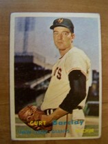 1957 Topps Base Set #361 Curt Barclay