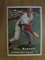 1957 Topps Base Set #129 Saul Rogovin