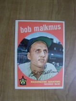 1959 Topps Base Set #151 Bob Malkmus