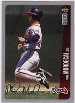 1996 Upper Deck Collectors Choice Silver Signature #456 Mike Mordecai