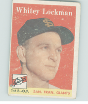 1958 Topps Base Set #195 Whitey Lockman
