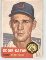 1953 Topps Base Set #194 Eddie Kazak