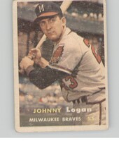 1957 Topps Base Set #4 Johnny Logan