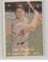 1957 Topps Base Set #276 Jim Pyburn