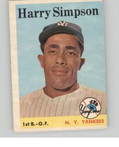 1958 Topps Base Set #299 Harry Simpson