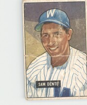 1951 Bowman Base Set #133 Sam Dente