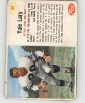 1962 Post Cereal #52 Yale Lary