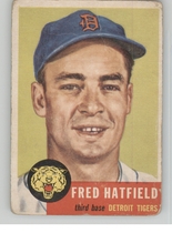 1953 Topps Base Set #163 Fred Hatfield