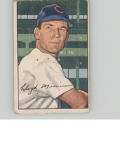 1952 Bowman Base Set #78 Lloyd Merriman