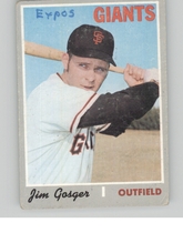 1970 Topps Base Set #651 Jim Gosger