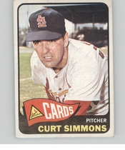 1965 Topps Base Set #373 Curt Simmons