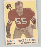 1959 Topps Base Set #72 Matt Hazeltine