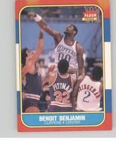 1986 Fleer Base Set #8 Benoit Benjamin