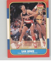 1986 Fleer Base Set #13 Sam Bowie