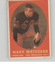 1958 Topps Base Set #79 Marv Matuszak
