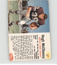 1962 Post Cereal #179 Hugh McElhenny