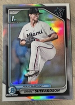 2024 Bowman Chrome Draft Refractor #BDC-130 Grant Shepardson