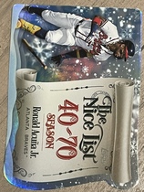 2024 Topps Holiday Making the Nice List #MNL-16 Ronald Acuna Jr.