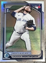 2024 Bowman Chrome Draft Refractor #BDC-185 Jackson Wentworth