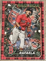 2024 Topps Holiday Red Metallic Glitter #H121 Ceddanne Rafaela