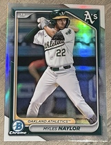 2024 Bowman Chrome Draft Refractor #BDC-141 Myles Naylor