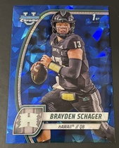 2024 Bowman Chrome University Sapphire Edition #25 Brayden Schager