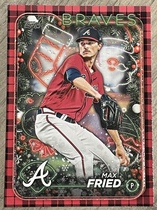 2024 Topps Holiday Red Metallic Glitter #H134 Max Fried