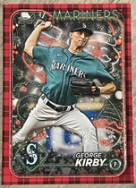 2024 Topps Holiday Red Metallic Glitter #H83 George Kirby