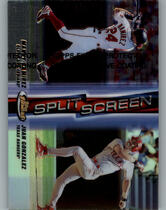 1999 Finest Split Screen Right Refractors #SS6 Juan Gonzalez|Manny Ramirez