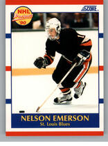 1990 Score Base Set #383 Nelson Emerson