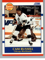 1990 Score Base Set #408 Cam Russell