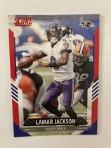 2021 Score Red #87 Lamar Jackson