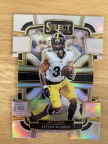 2023 Panini Select Silver Die-Cut Prizm #82 Jaylen Warren