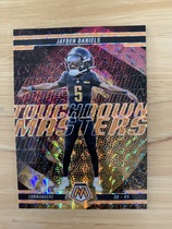 2025 Panini Mosaic Touchdown Masters Orange Fluorescent Mosaic #7 Jayden Daniels