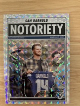 2025 Panini Mosaic Notoriety Mosaic #9 Sam Darnold