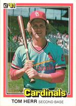 1981 Donruss Base Set #68 Tom Herr