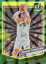 2023 Donruss Green Laser Holo #143 Simone Fontecchio